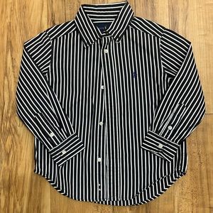 Black and white RL button down size 3T